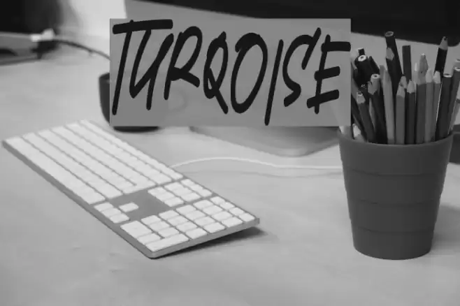 TURQOISE Font examples