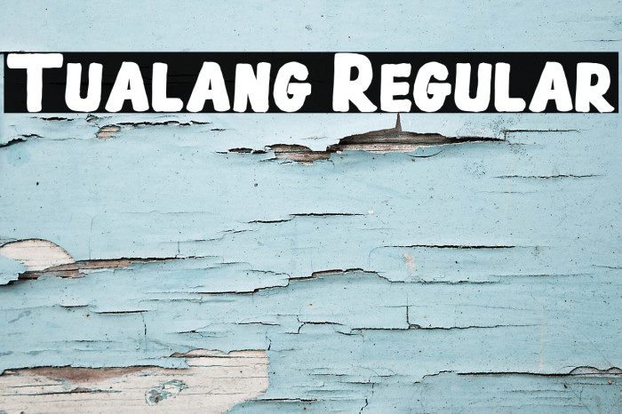 Tualang Regular Font examples