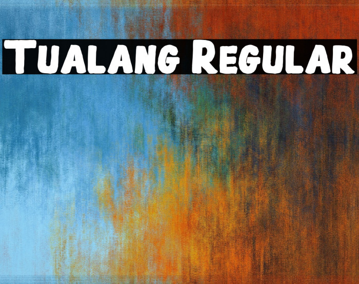Tualang Regular Font examples