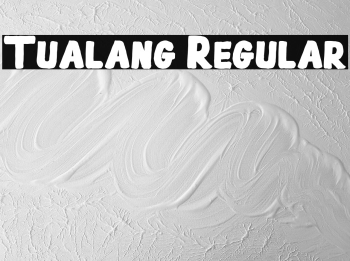 Tualang Regular Font examples