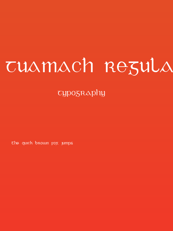 Tuamach Regular Poster