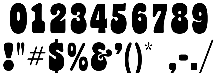 TubbyOpti-Bold Font OTHER CHARS