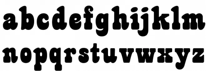 TubbyOpti-Bold 字体 小写