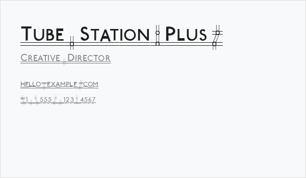Tube Station-Plus. Business Card