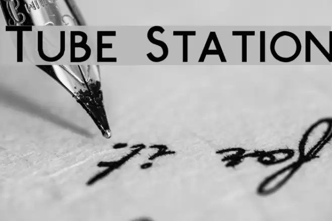 Tube Station Font examples