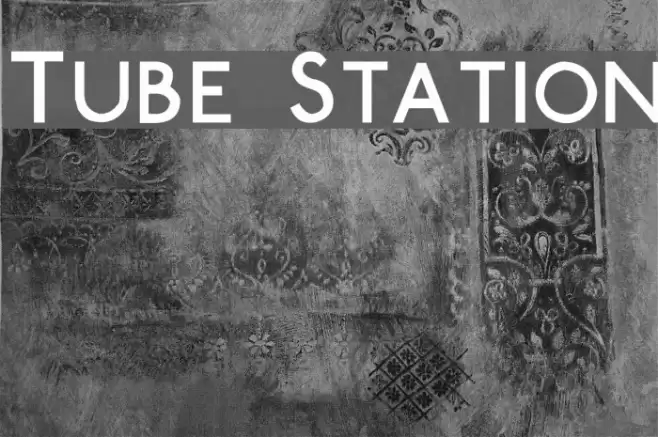 Tube Station Font examples