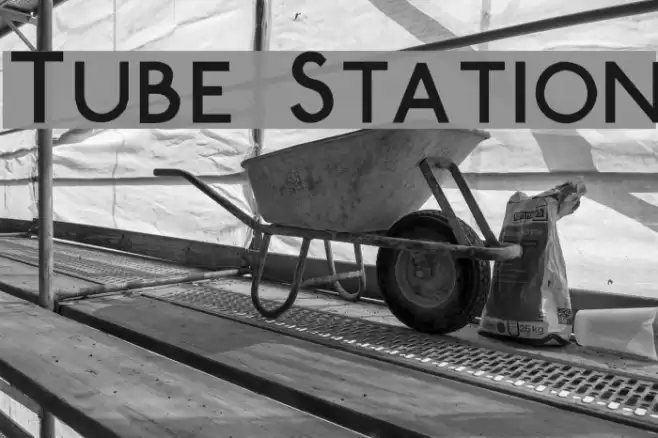 Tube Station Font examples