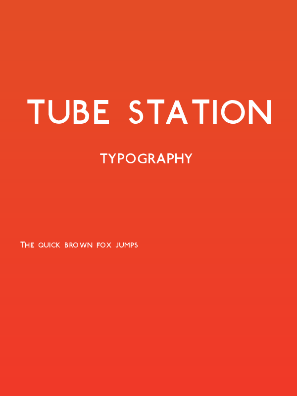 Tube Station Poster