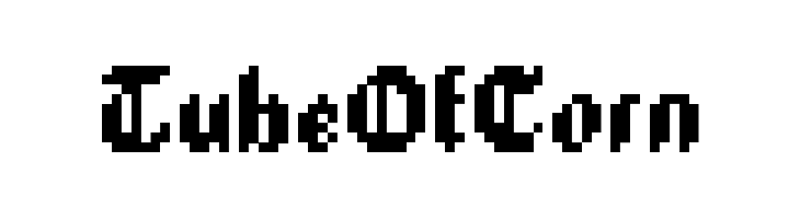 TubeOfCorn  免费字体下载