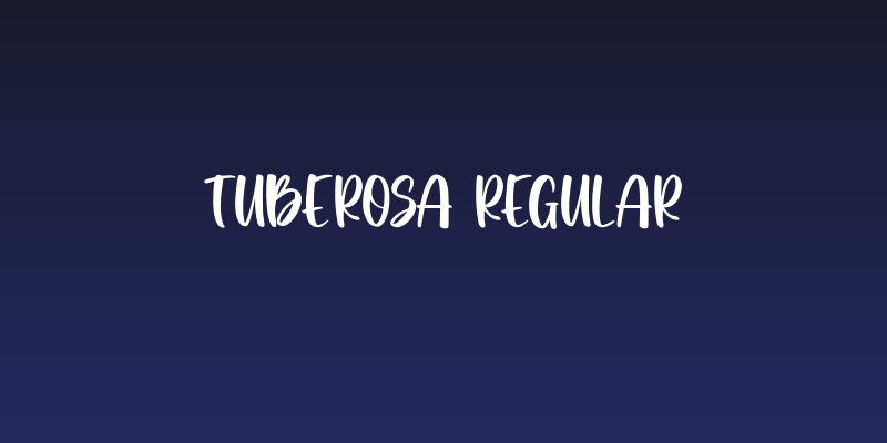 Tuberosa Regular Social Header