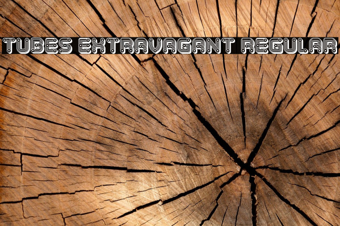 Tubes Extravagant Regular Font examples