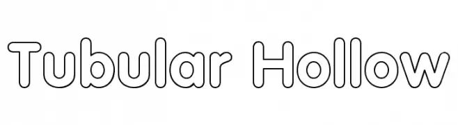 Tubular Hollow  font caratteri gratis