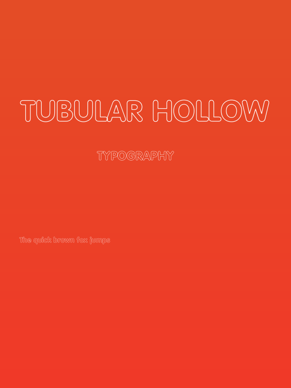 Tubular Hollow Poster