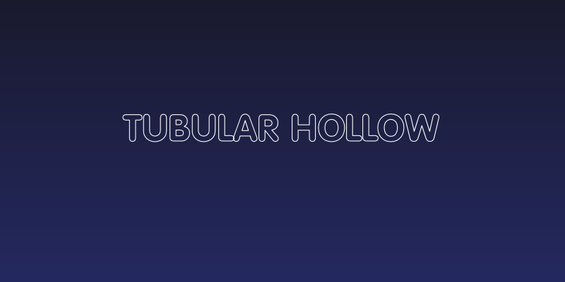 Tubular Hollow Social Header