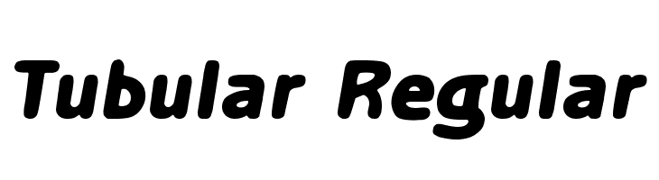 Tubular Regular Font