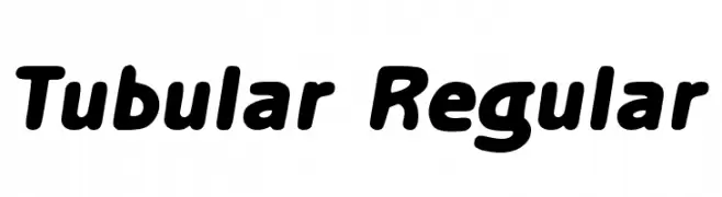 Tubular Regular  Frei Schriftart Herunterladen