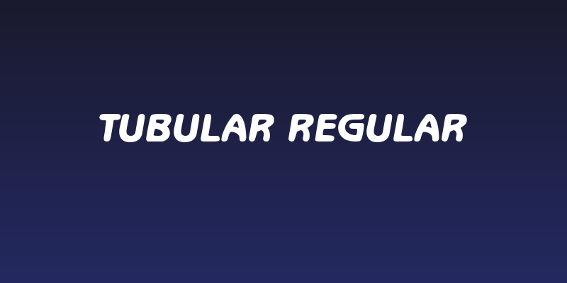 Tubular Regular Social Header