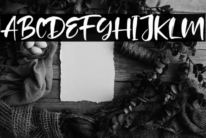 Tuckers Font examples