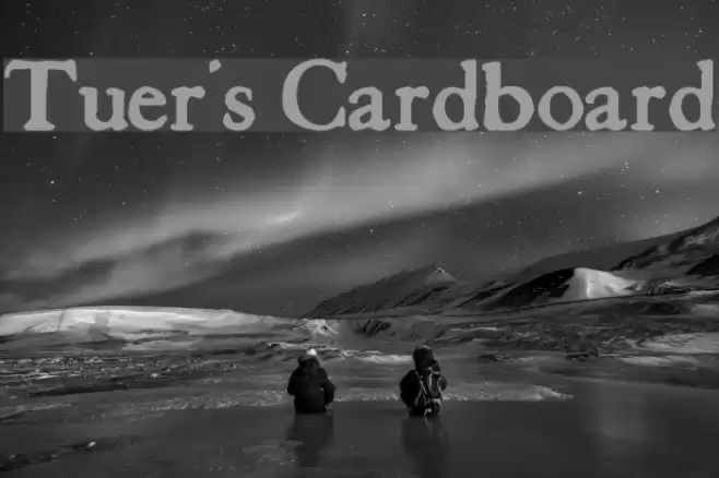 Tuer's Cardboard  examples