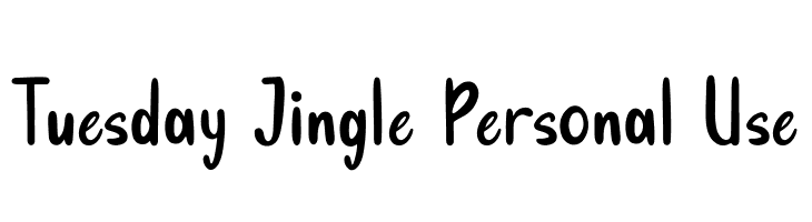 Tuesday Jingle Personal Use  Fuentes Gratis Descargar