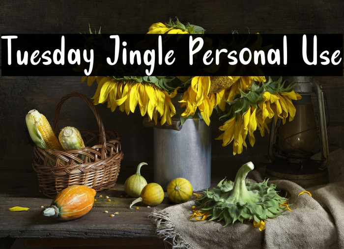 Tuesday Jingle Personal Use Example 2