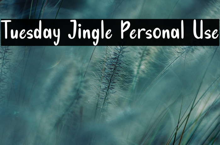 Tuesday Jingle Personal Use Example 3
