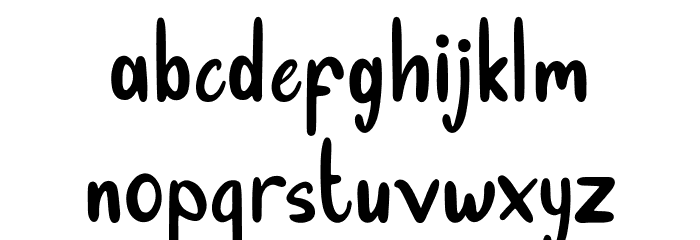 Tuesday Jingle Personal Use Font LOWERCASE