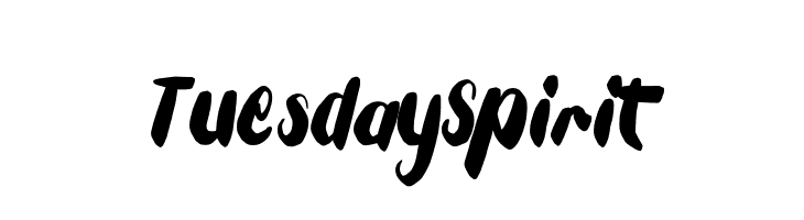 Tuesday Spirit  नि: शुल्क फ़ॉन्ट्स डाउनलोड