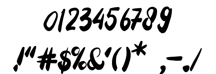 Tuesday Spirit Font OTHER CHARS