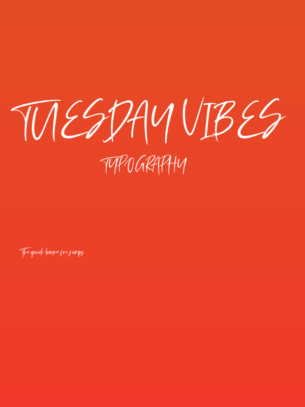 Tuesday Vibes Poster