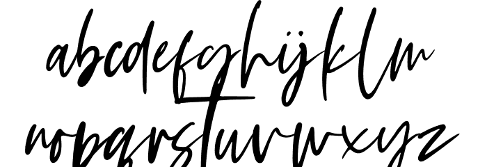Tuesday Vibes Font LOWERCASE