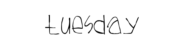 Tuesday  font caratteri gratis