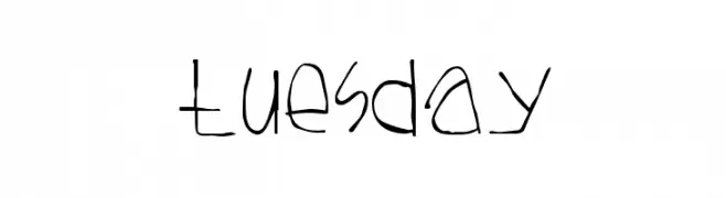 Tuesday  Fuentes Gratis Descargar