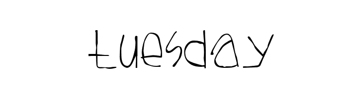 Tuesday  免费字体下载