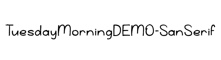TuesdayMorningDEMO-SanSerif  Скачать бесплатные шрифты