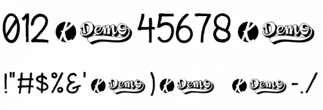 TuesdayMorningDEMO-Script2 Font OTHER CHARS
