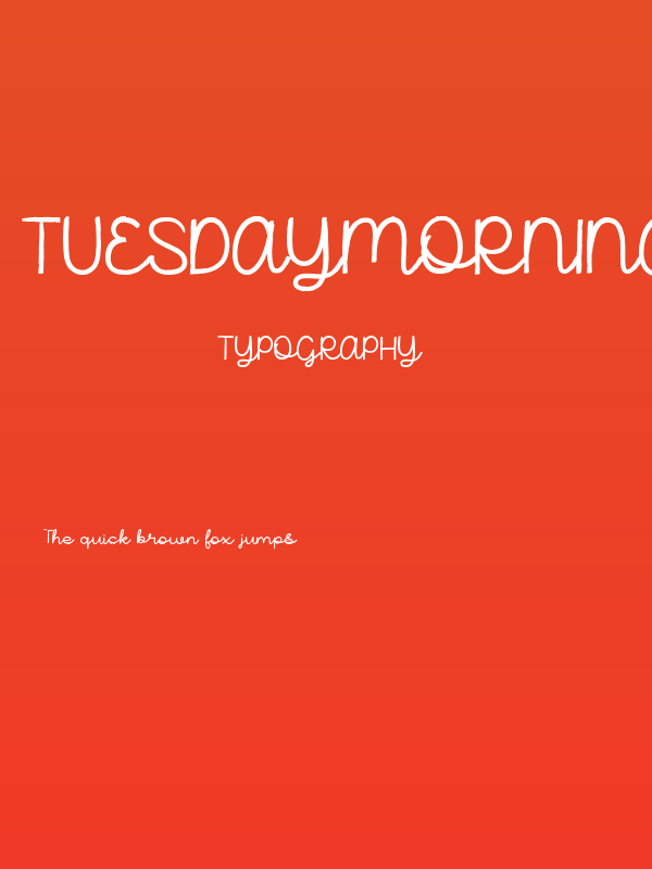 TuesdayMorningDEMO-Script2 Poster