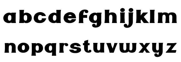 Tuff Stuff Font LOWERCASE