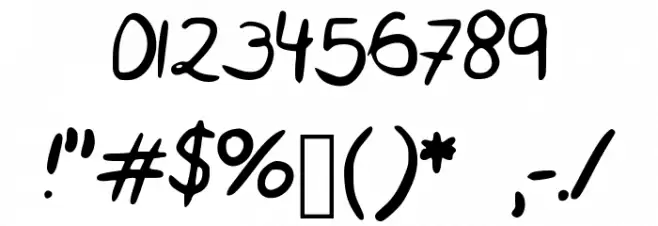 Tuffin Font OTHER CHARS