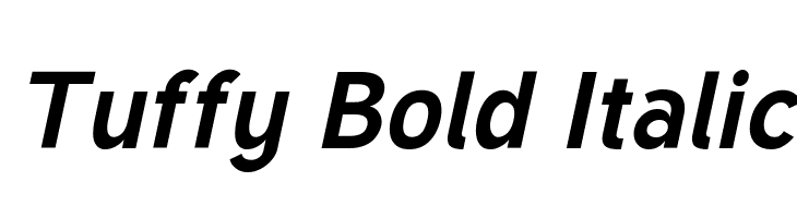 Tuffy Bold Italic Font