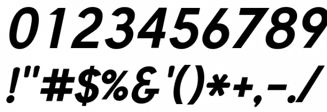 Tuffy Bold Italic Шрифта ДРУГИЕ символов