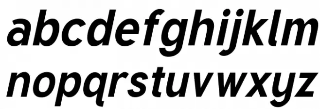 Tuffy Bold Italic Caratteri MINUSCOLO