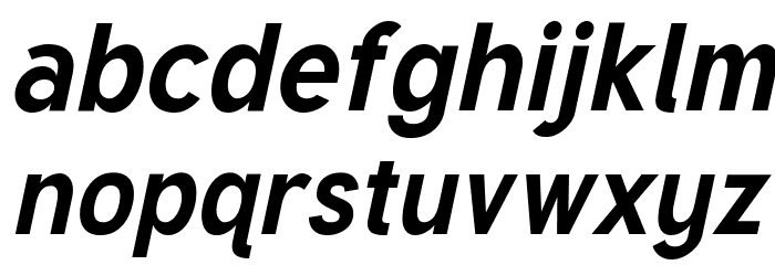 Tuffy Bold Italic Font LOWERCASE