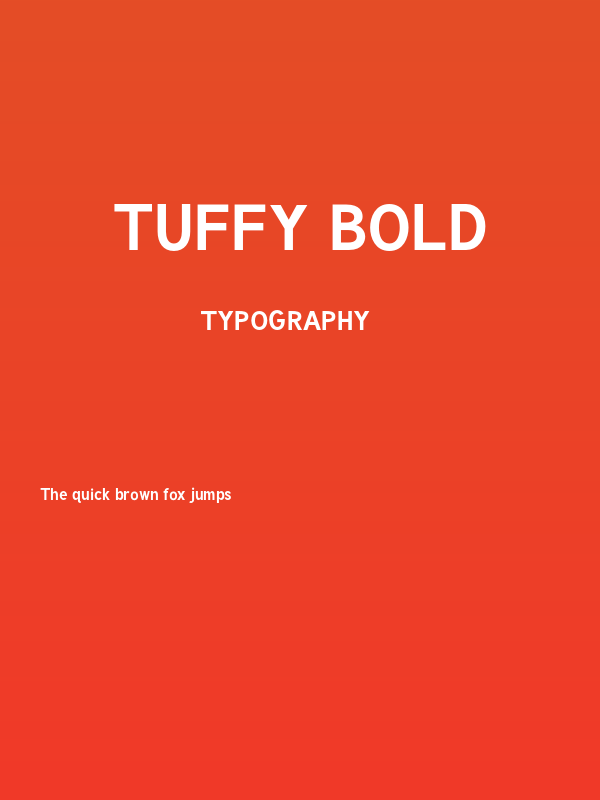 Tuffy Bold Poster