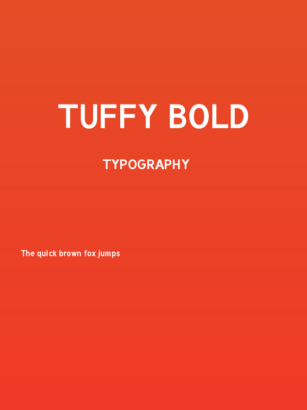 Tuffy Bold Poster