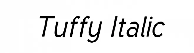 Tuffy Italic  Frei Schriftart Herunterladen