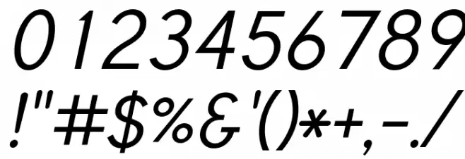 Tuffy Italic خط محارف أخرى