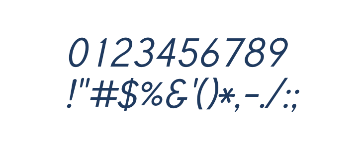 Tuffy Italic Other Characters