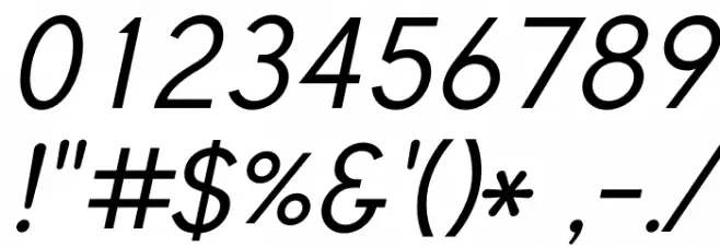 Tuffy Italic Font OTHER CHARS