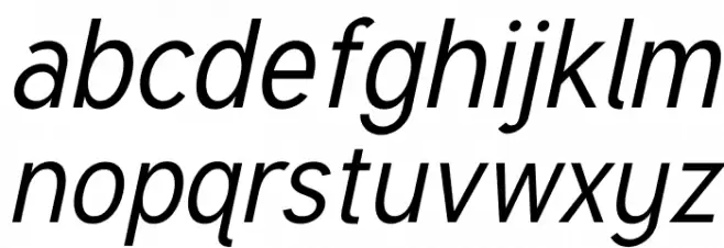 Tuffy Italic Caratteri MINUSCOLO